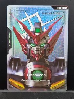 Gundam TCG Epyon Resoure C+ Dual Impact GD02-R011 Foil Card Game Pack Fresh NM - Image 1
