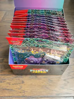 Pokemon Paldean Fates Tech Sticker Collection Display x2 24 Blister (72 Packs) - Image 2