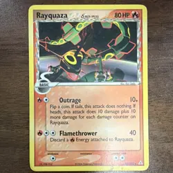 Pokemon Rayquaza Rare Regular Card Holon Phantoms 26/110 2006 80 HP - Image 1