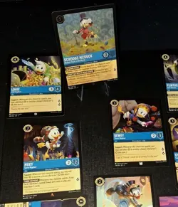 Scrooge McDuck Foil SR + Ducktails Disney Lorcana Into The Inklands Card Bundle - Image 3
