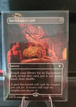 Steelshaper's Gift (Borderless) Commander Masters Regular - Image 1