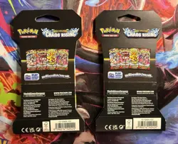 Pokemon Chaos Rising Lot: 2x Booster Bundle 2x Blister Pack 2x Booster Pack - Image 5