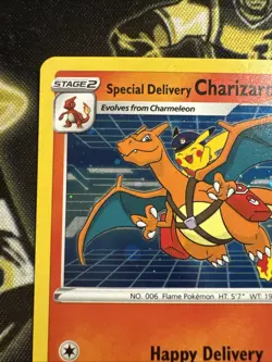 Pokemon Special Delivery Charizard Black Star Promo SWSH075 & Charmander 1st🔥 - Image 3