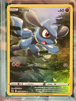 2023 Pokemon Crown Zenith #GG26 Riolu Full Art Galarian Gallery PSA 10 - Image 3