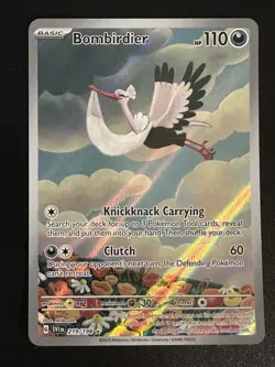 Bombirdier 219/198 Pokemon Scarlet & Violet Base Set Illustration Rare NM - Image 1