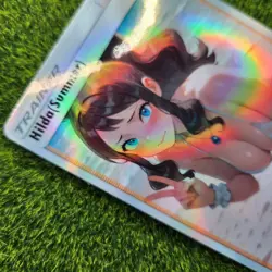 Hilda Summer Full Art Alternate Goddess Story Pokemon Waifu Trading Holofoil - Image 1
