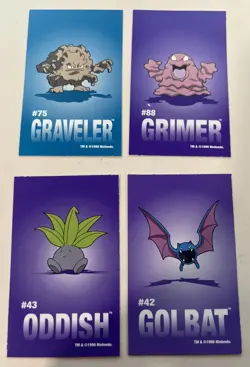 Pokemon Lot - 4 1999 Sandy Lion Stickers Perforated! Rare - Nintendo - Image 1