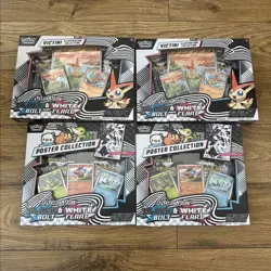 2 Pokemon Victini Illustration Collection Boxes & 2 Poster Collection Box Sealed - Image 1