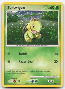 Turtwig DP01 Lightly Played Diamond and Pearl Promos Holo Pokemon Card TCG - Image 1