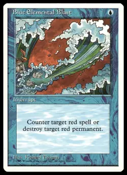 MTG Fourth Edition - Blue Elemental Blast - Lightly played - Image 1