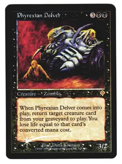 Magic The Gathering MTG - Invasion INV 2000 - #115 Phyrexian Delver FOIL x1 - Image 1