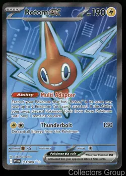 ROTOM EX 111/094 ULTRA RARE PHANTASMAL FLAMES POKEMON NEAR MINT - Image 1