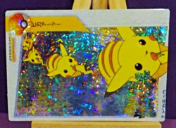 POKEMON POCKET MONSTERS VENDING PRISM ANIME STICKER 2 PIKACHU - Image 2