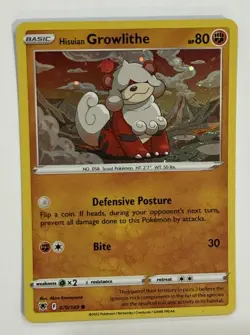 Pokemon TCG Hisuian Growlithe 070/189 Astral Radiance Cosmos Holo Promo NM/M - Image 1