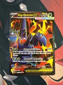 Mega Heracross ex 108/094 Phantasmal Flames NM Ultra Rare Holo Pokemon TCG - Image 1