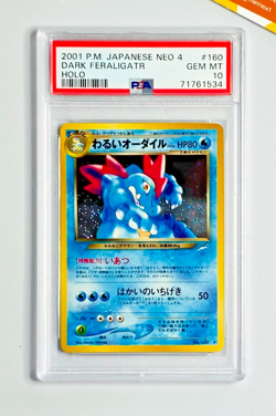 Pokemon PSA 10 Dark Feraligatr #160 Holo Neo 4 Destiny 2000 Japanese - Image 1