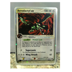Pokemon Aerodactyl ex 94/100 EX Sandstorm Holo Ultra Rare English 2003 - Image 1