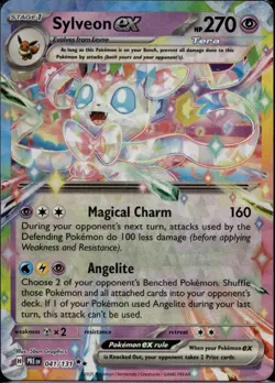 Sylveon ex 041/131 Holo Prismatic Evolutions NM 5ban Graphics Pokemon - Image 1
