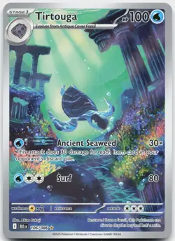 Tirtouga 106/086 Holo Illustration Rare Black Bolt Pokemon Near Mint - Image 1