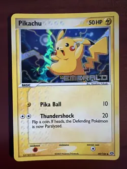 Pikachu 60/106 EX Emerald Reverse Holo Rare Pokemon TCG Nintendp LP+ - Image 1