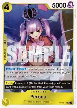 OP14-111 Perona English R One Piece TCG Card Game - Image 2