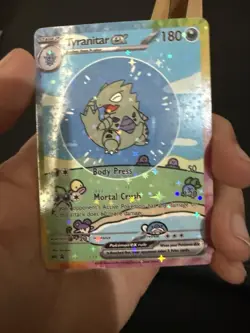 Bubble Tyranitar - Pokemon Card - TCG CUSTOM CARD - Star Holo - Image 2