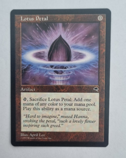 MTG Lotus Petal, Artifact, Tempest, Vintage, NM, Unplayed - Image 1