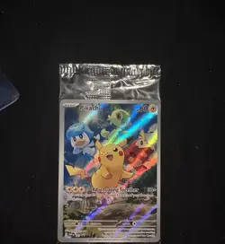 Pikachu SVP027 Scarlet & Violet Paldea Evolved ETB Promo Full Art Pokemon Card - Image 3