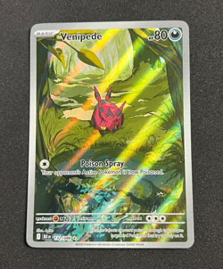 Venipede - 132/086 - Illustration Rare - Black Bolt - Pokemon Card - NM/M - Image 1