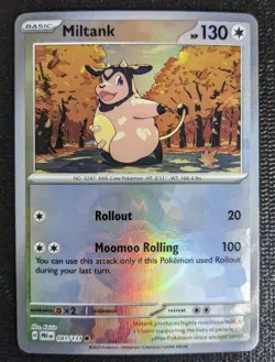 Pokemon TCG Miltank 081/131 Prismatic Evolutions Master Ball Reverse Holo - Image 1