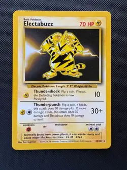 Vintage Pokemon TCG Electabuzz 20/102 Non Holo Base Set LP/MP - Image 1