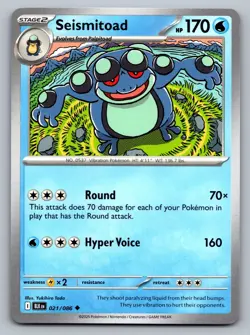 Pokemon TCG SV: Black Bolt Seismitoad 021/086 - Image 1