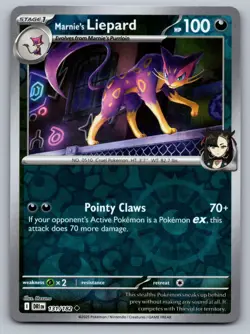Pokemon TCG SV10: Destined Rivals Marnie's Liepard 131/182 Reverse Holo - Image 1