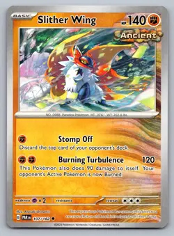 Pokemon TCG SV04: Paradox Rift Slither Wing 107/182 - Image 1