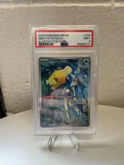 Misty's Psyduck 193/182 Destined Rivals Illustration Rare Holo PSA 9 Mint - Image 1