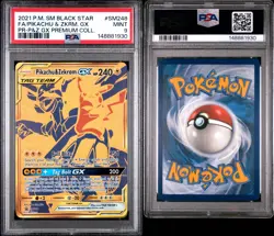 2021 Pokemon SM Black Star Promo - Pikachu & Zekrom GX #SM248 -PSA 9 - Image 3