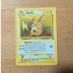 Pokemon TCG Raichu Fossil Holo Rare 1st Edition 14/62 Stage 1 90 HP English - Image 1