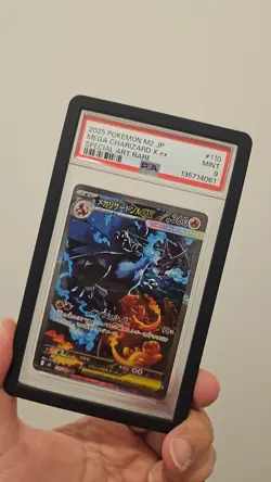 Mega Charizard X ex 125/094 Me02: Phantasmal Flames Holo PSA9 pokemon japanese - Image 1