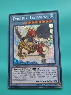 Yugioh - Evigishki Levianima Secret Rare 1st Edition HA07-EN017 LP - Image 1