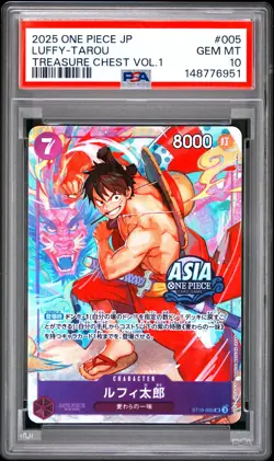 Luffy-Tarou PSA10 2025 One Piece Japanese Treasure Chest Vol.1 #005 - Image 1