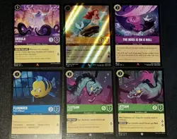 Fabled Disney Lorcana ARIEL Singing Mermaid PROMO Foil + mixed Lot Ursula ++ - Image 1