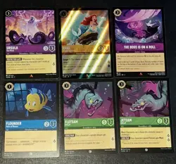Fabled Disney Lorcana ARIEL Singing Mermaid PROMO Foil + mixed Lot Ursula ++ - Image 2