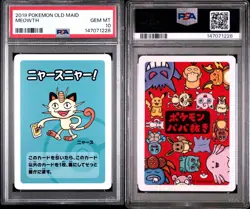 PSA 10 Gem Mint 2019 POKEMON OLD MAID MEOWTH POKEMON CARD JAPANESE - Image 3