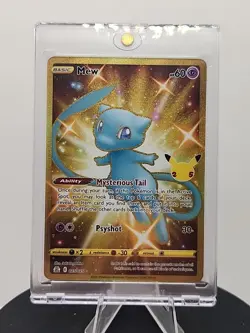 Mew 025/025 Celebrations 25th Anniversary Gold Card Pokemon TCG NM - Image 1