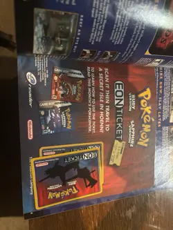 Pokemon Eon Ticket Card Nintendo Power Magazine 173 Card Still Attached E-reader - Image 3