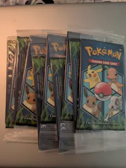 10x SEALED General Mills Pokemon Cereal 3-Card Booster Packs Ribbon !!! MINT NM - Image 1