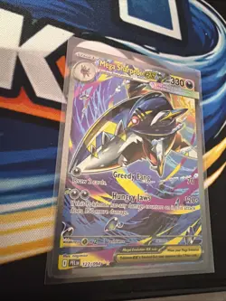 Mega Sharpedo ex 127/094 Special Illustration Rare Phantasmal Flames Pokemon NM - Image 2