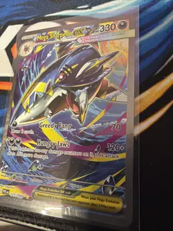 Mega Sharpedo ex 127/094 Special Illustration Rare Phantasmal Flames Pokemon NM - Image 3