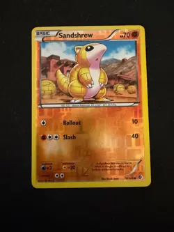 Sandshrew 78/149 Boundaries Crossed Reverse Holo Pokemon TCG - LP - Image 1