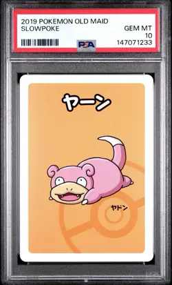 PSA 10 Gem Mint Slowpoke - 2019 Pokemon Old Maid - Image 1